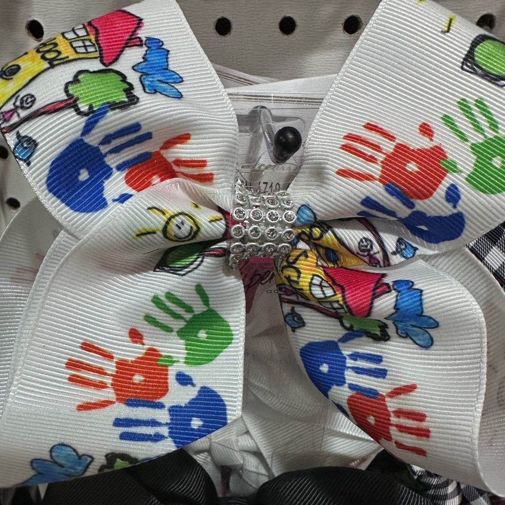 Autism Awareness Bow